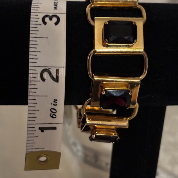 Lord Taylor's Violet Color Bracelet in Gold Tone (8.25") - Picture 11 of 12